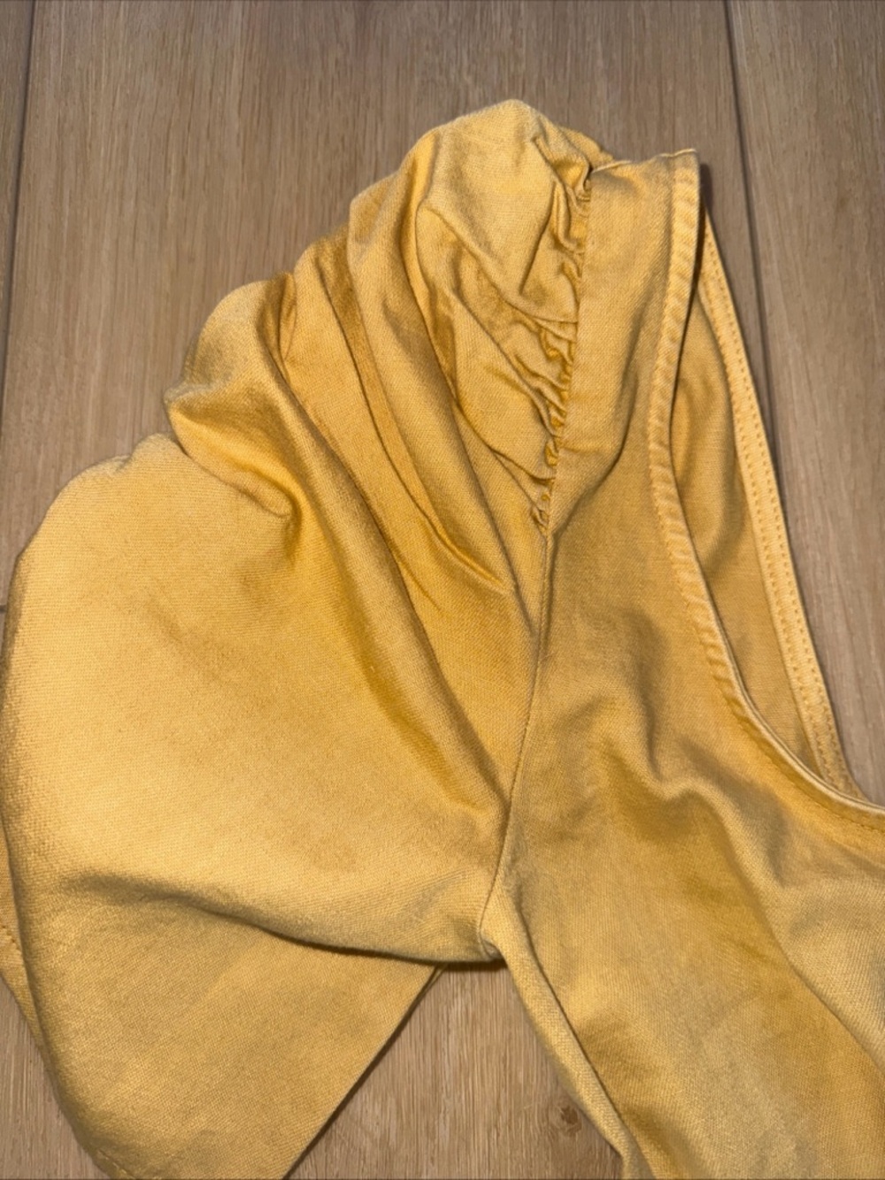 Free People Yellow Mini Dress with Puff Sleeves - Picture 3 of 7